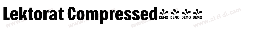 Lektorat Compressed字体转换